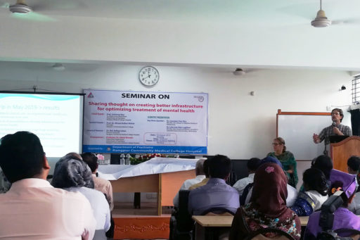Dr. Leendert Van Rijn with Dr. Lida Van Rijn presented their research on mental health in the region of Rangpur
