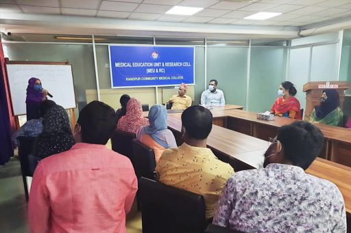 Assoc. Prof. Dr. Arefa Asha, Dept. head of Microbiology, RCMC has emphasized teaching methodology described by Principal Sir at the training Session to enhance teaching experience for the youthful teachers